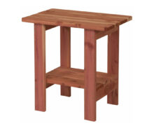 Amish Cedar Rectangular Side Table