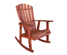 Amish Cedar Adirondack Rocker with Lumbar Support